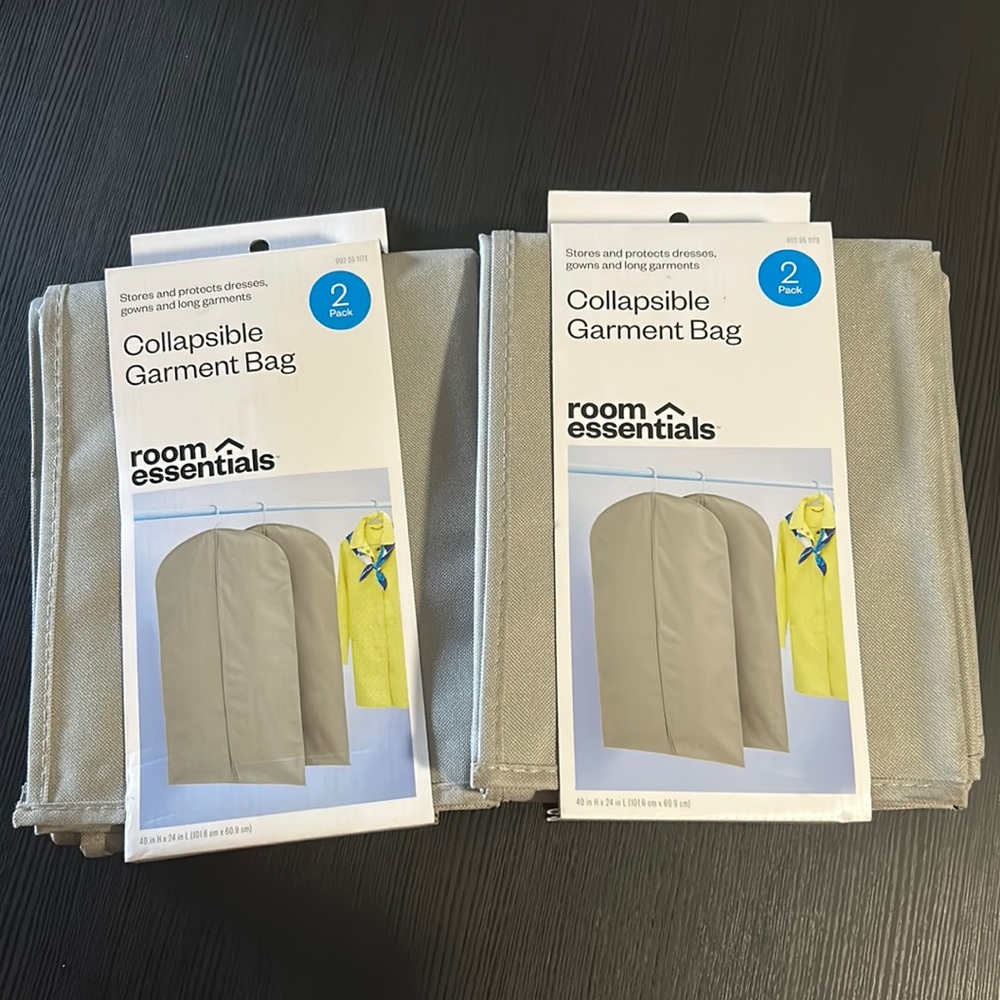 Brand New Collapsible Garment Bags [2 - Two Packs!]
